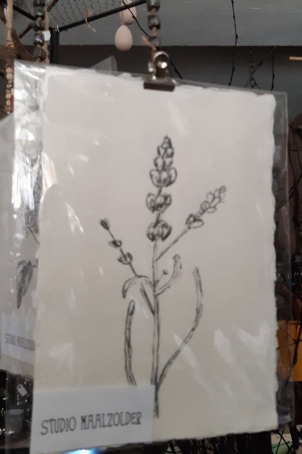 Aufhänger mit Bild - Blüte