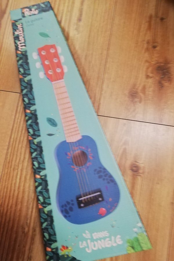 Spielzeug -Gitarre, blau